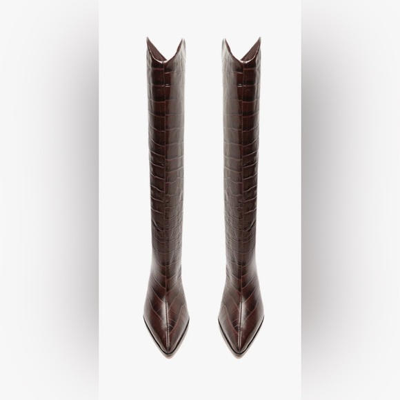 NEW SCHUTZ MARYANA BLOCK BOOT Women’s Size: 10.5B Dark Chocolate - Picture 2 of 11